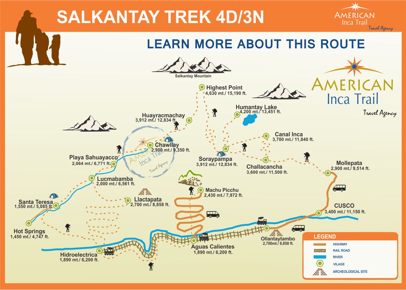 SALKANTAY TREK 4D/3N map